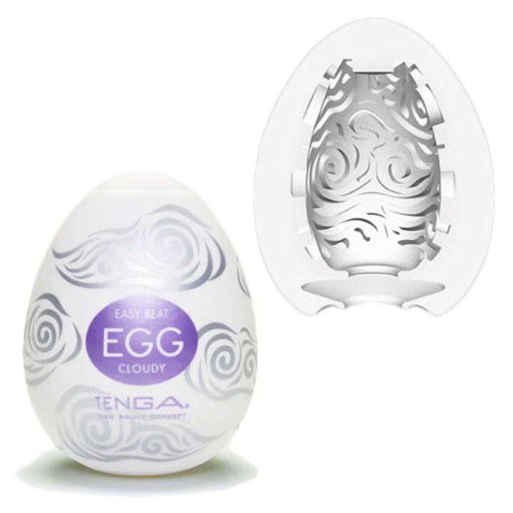 Bondara Sex Toy Blog - TENGA Egg Hard Boiled Masturbator Cloudy Vers. - Internal "cloud" like structure 