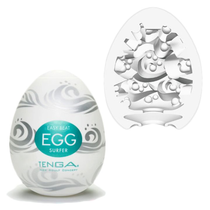 Bondara Sex Toy Blog - TENGA Egg Hard Boiled Masturbator SurferVers. - Internal "wave" like structure 