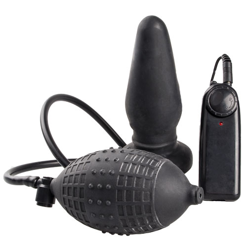Bondara Sex Toy Blog - The A-Z of Sex Toys - Bondara Latex Ultimate Inflatable Vibrating Butt Plug - 5.5 Inch
