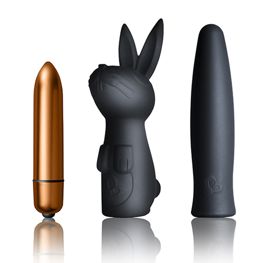 Sex Position: The Bunny Hop - Rocks-Off Silhouette 7 Function Bullet and Sleeve Set