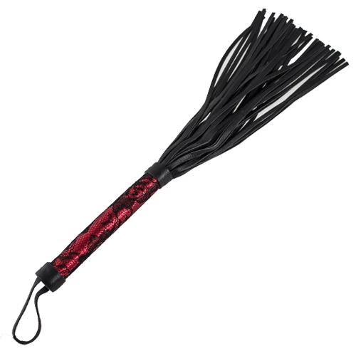 Red Lash Luxury Flogger Whip - 15 Inch