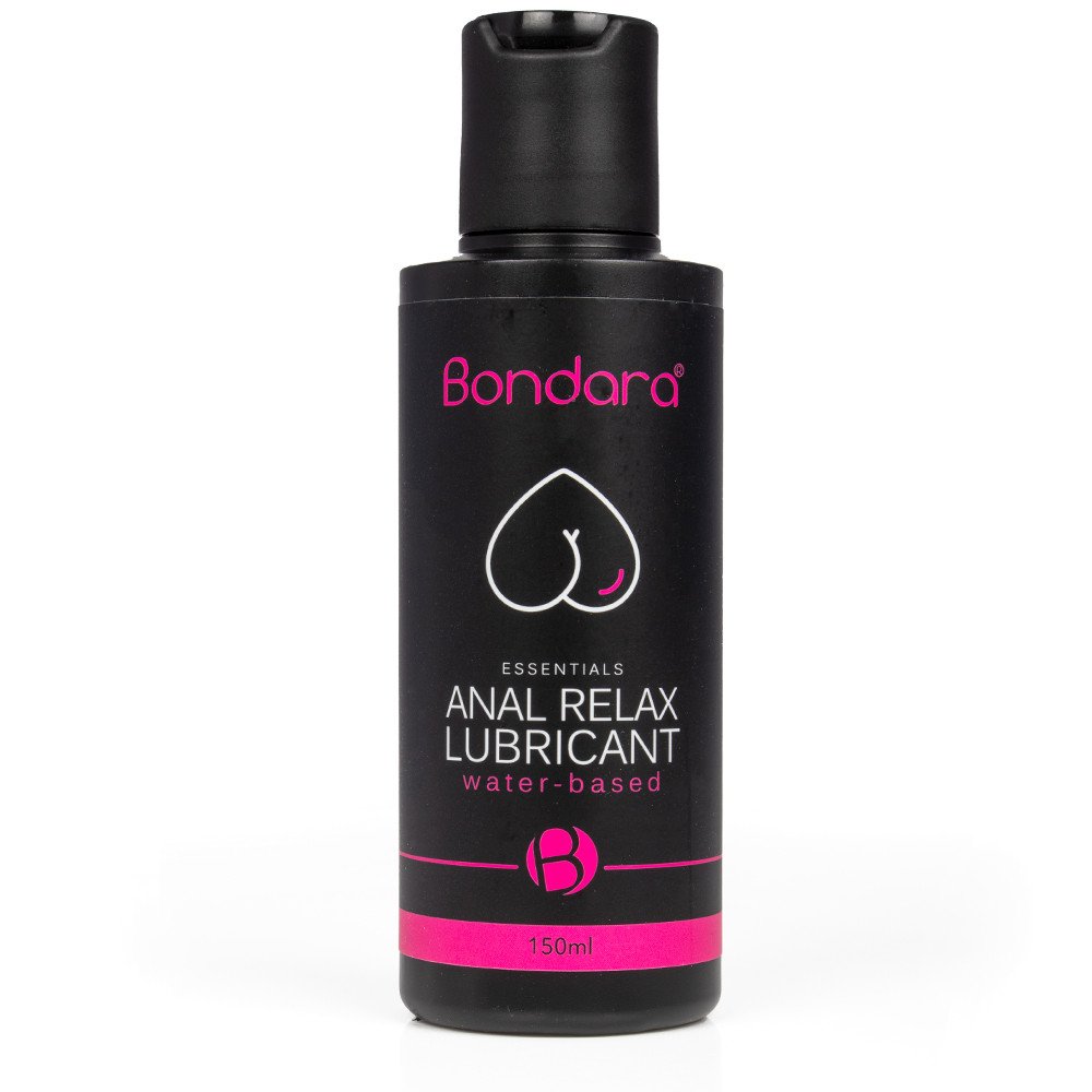 Bondara Sex Toys Blog - Happy Day - Bondara Anal Relax Lubricant - 150ml - Black Lube Bottle With Hot Pink Writing