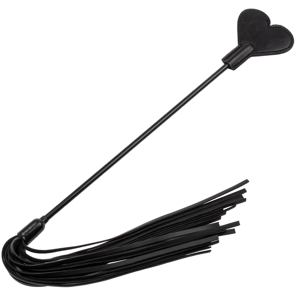 Ace of Hearts Double Ended Flogger & Crop - 20.5 Inch