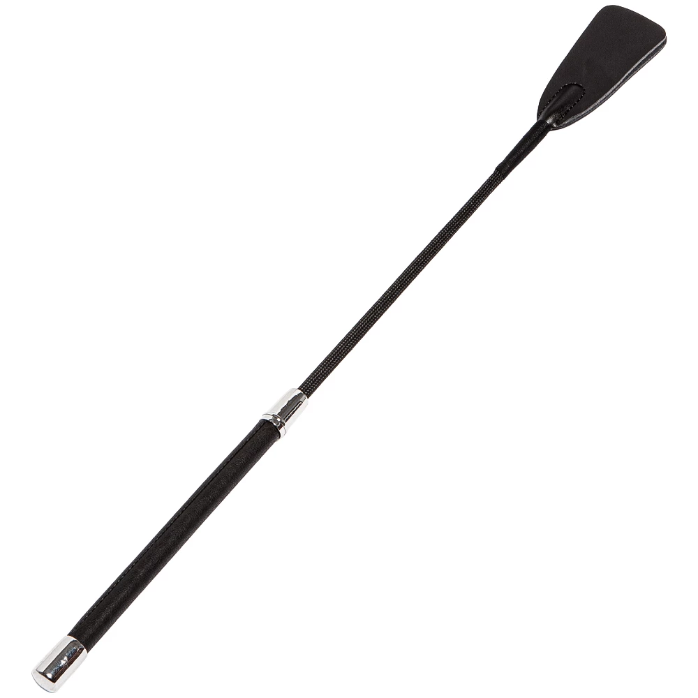Suspense Faux Leather Slapper Riding Crop - 21 Inch