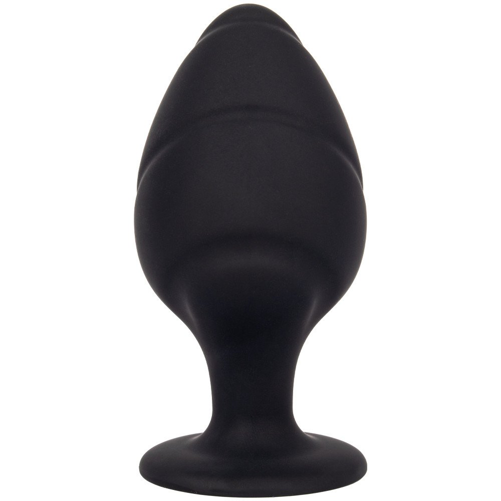 Bondara Sultry Swirl Black Silicone Butt Plug - 3.5 Inch