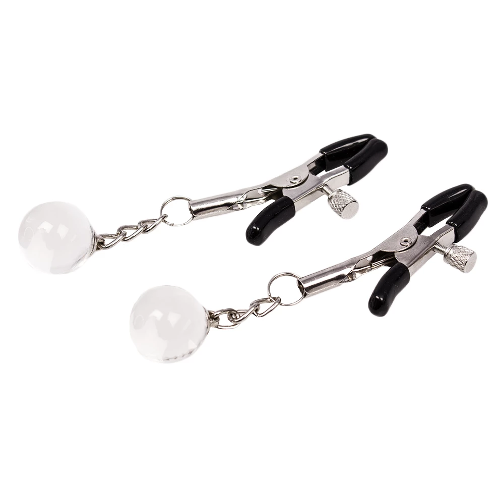 MysticNips Crystal Ball Stainless Steel Nipple Clamps