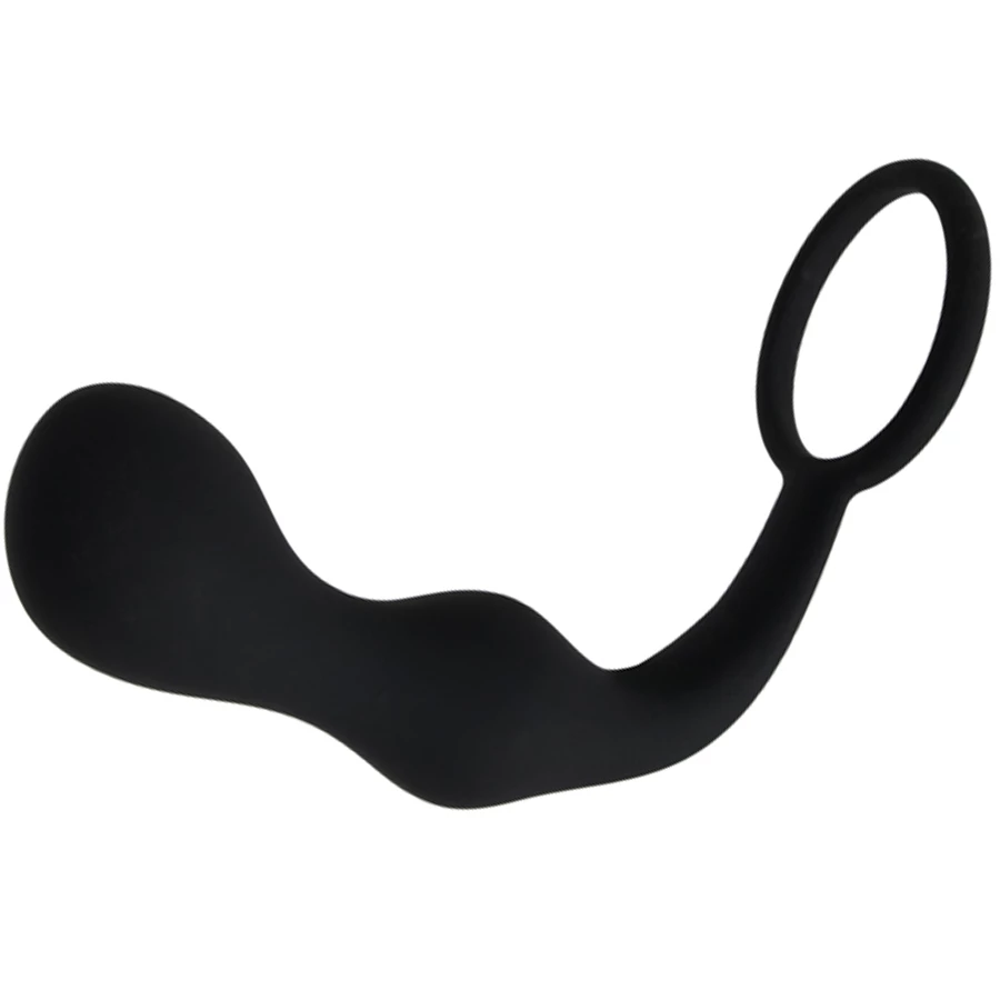 Two Places At Once Cock Ring & Butt Plug - 7.5 Inch