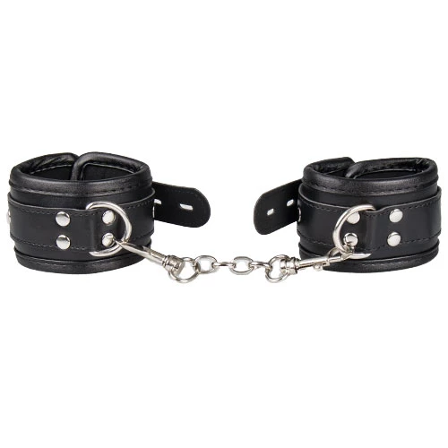 Blackline Bind - Faux Leather Heavy Duty Padded Wrist Cuffs