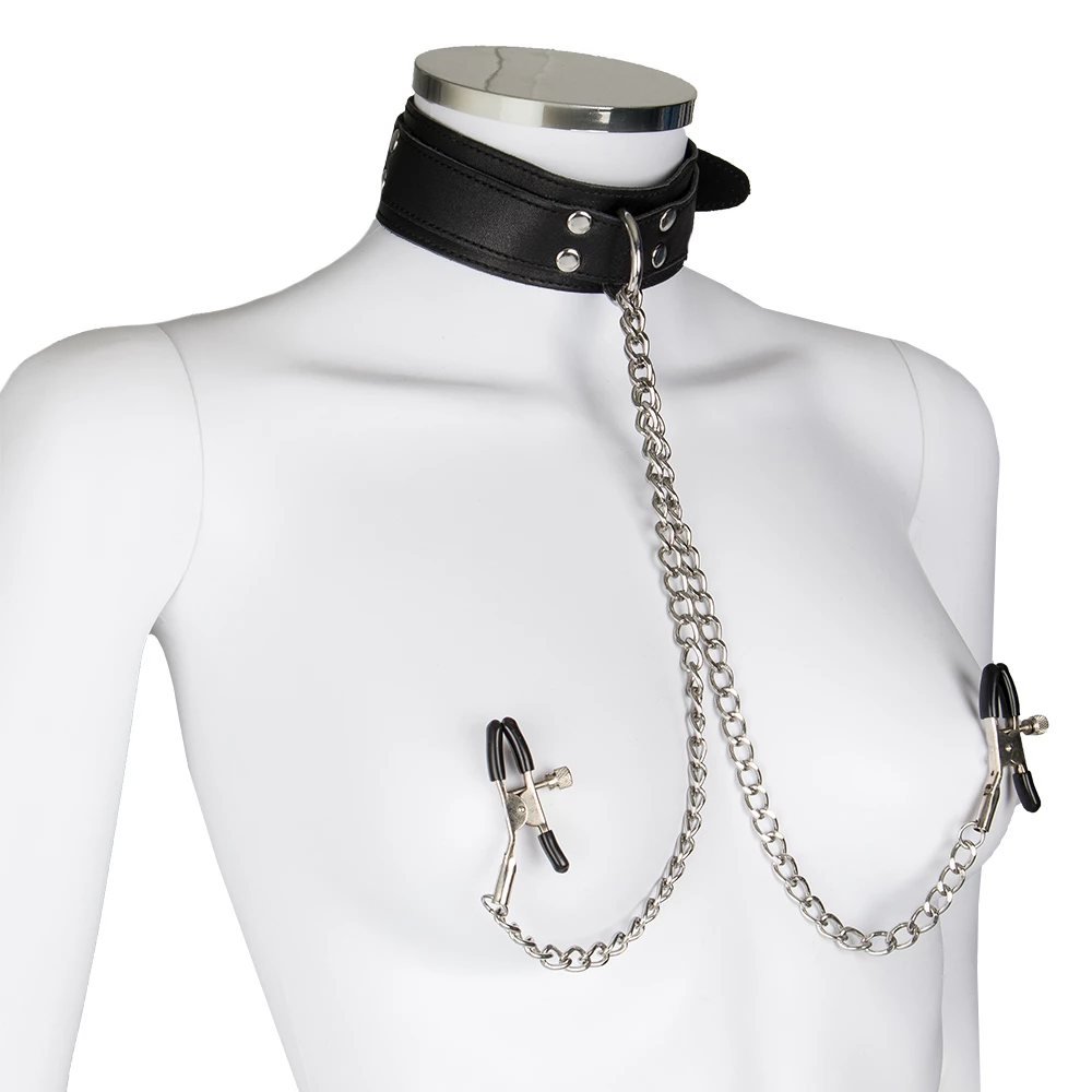 The Dual-Sensation Choker With Nipple Clamp Chains