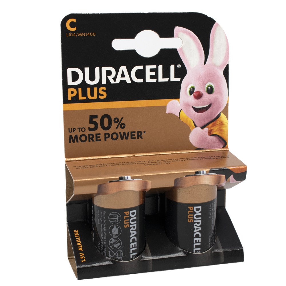 C Duracell Batteries Pack of 2