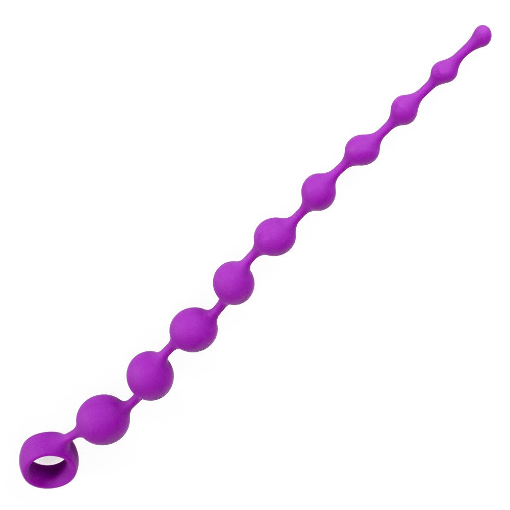 Bondara Purple Silicone Anal Beads - 14 Inch