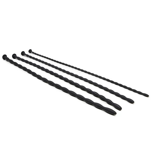 The Tidal Quad Rippled Silicone Urethral Sounds (4pcs) - 30cm