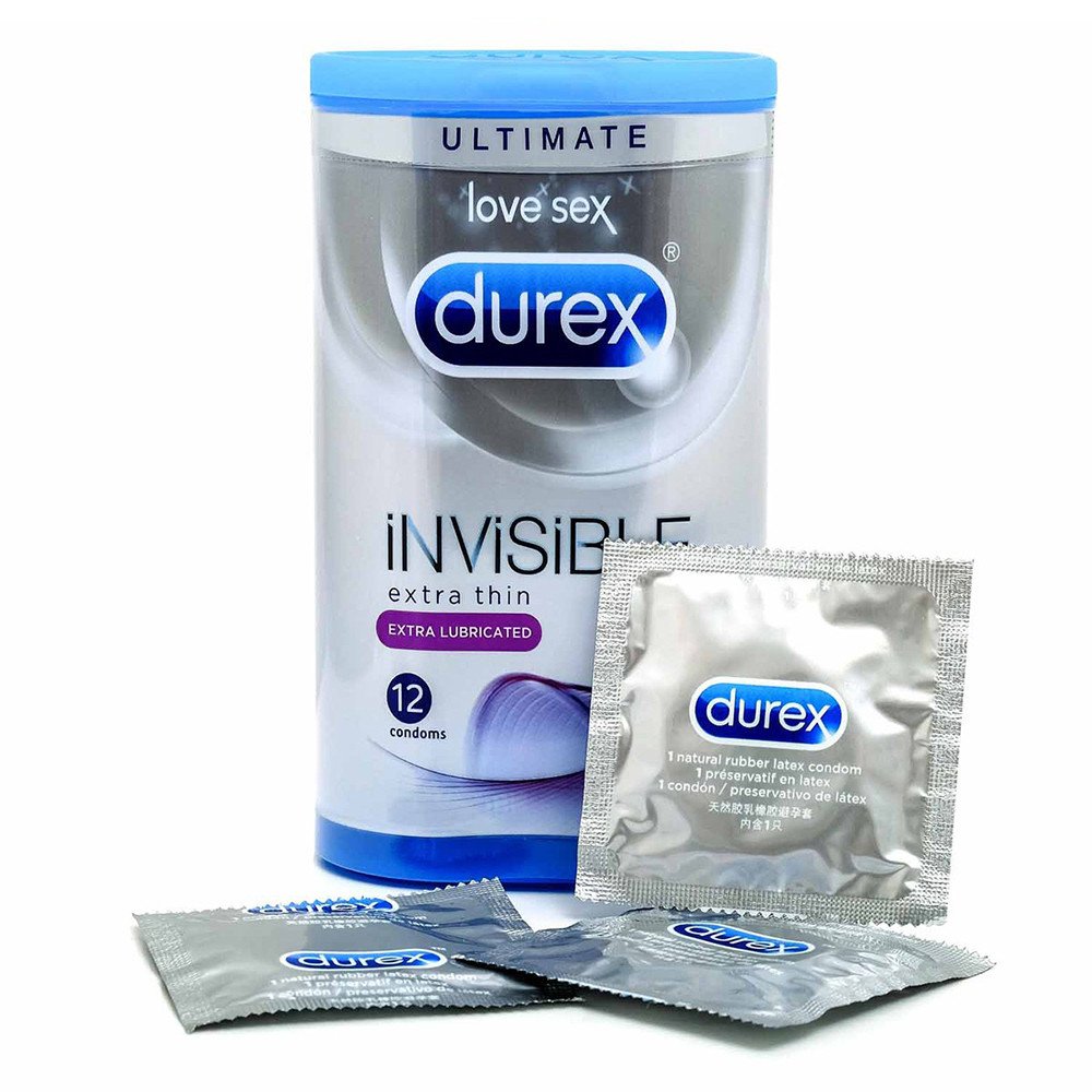Durex Invisible Extra Lubricated Condoms - 12 pack