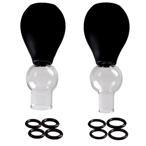 Perk Up Glass O-Ring Nipple Sucker Set