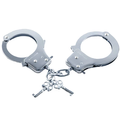 Sterling Lock Heavy Duty Silver Handcuffs