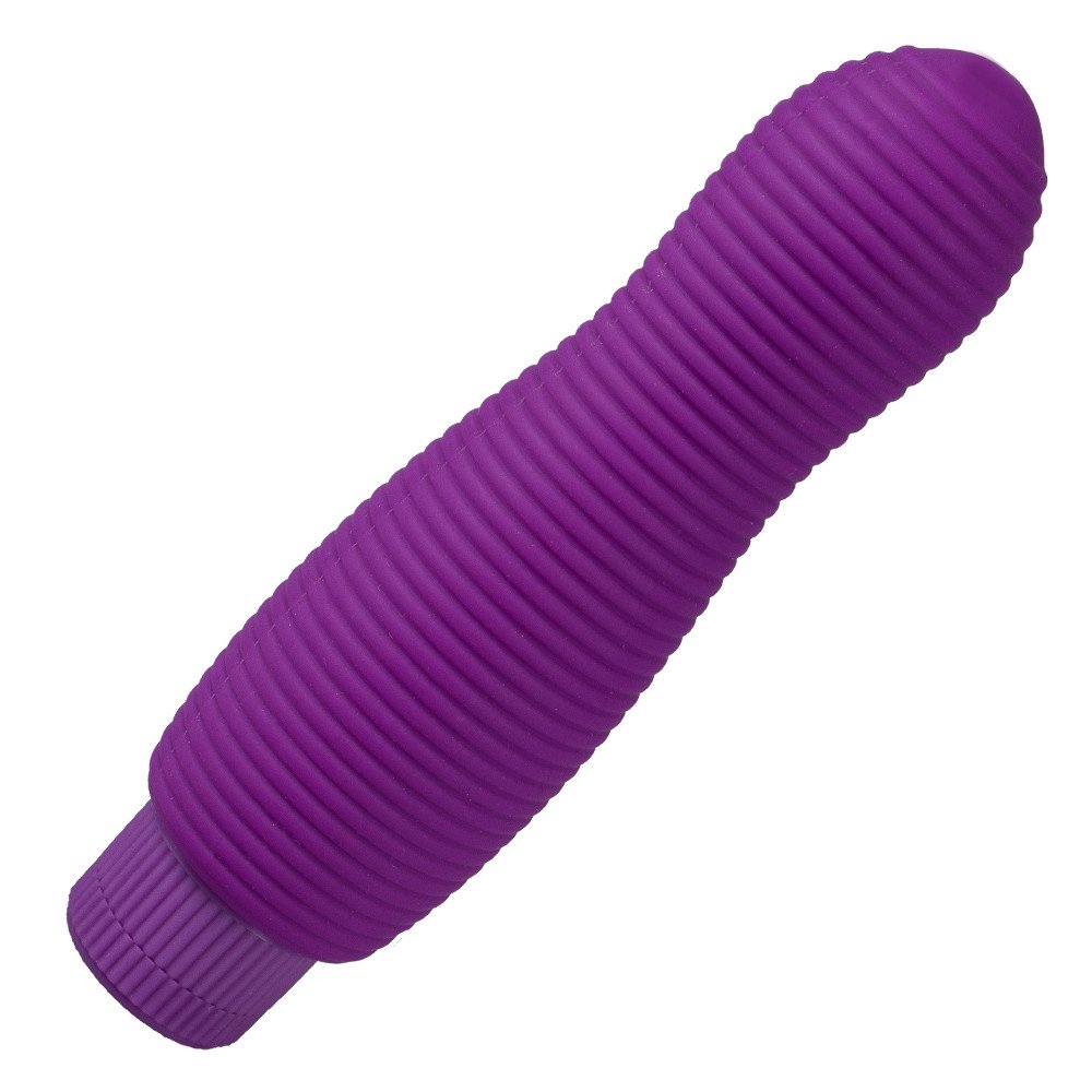 Bondara Purple Silicone Hourglass Ribbed Vibrator