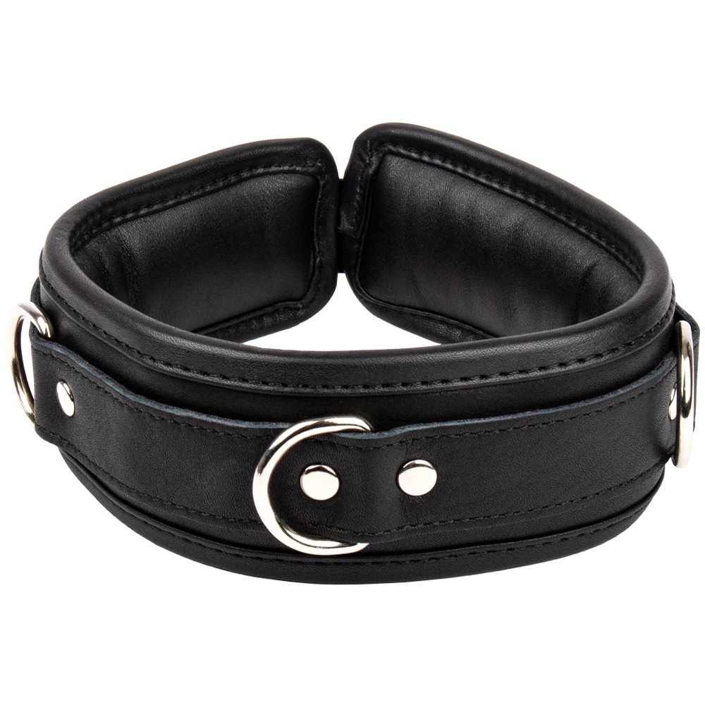 Soft Surrender Luxury Leather Adjustable & Lockable Collar