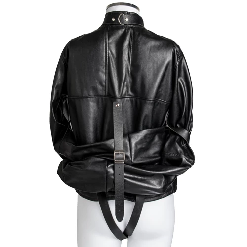 Locked Down Faux Leather Straitjacket