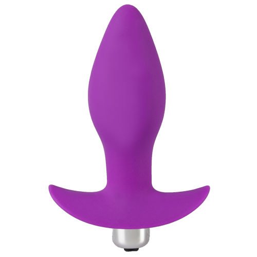 Bondara Purple Silicone Anchor Vibrating Butt Plug - 4 Inch
