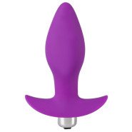 Bondara Purple Silicone Anchor Vibrating Butt Plug - 4 Inch