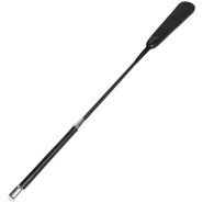 Bondara Luxe Tension Faux Leather Slimline Riding Crop - 24 Inch