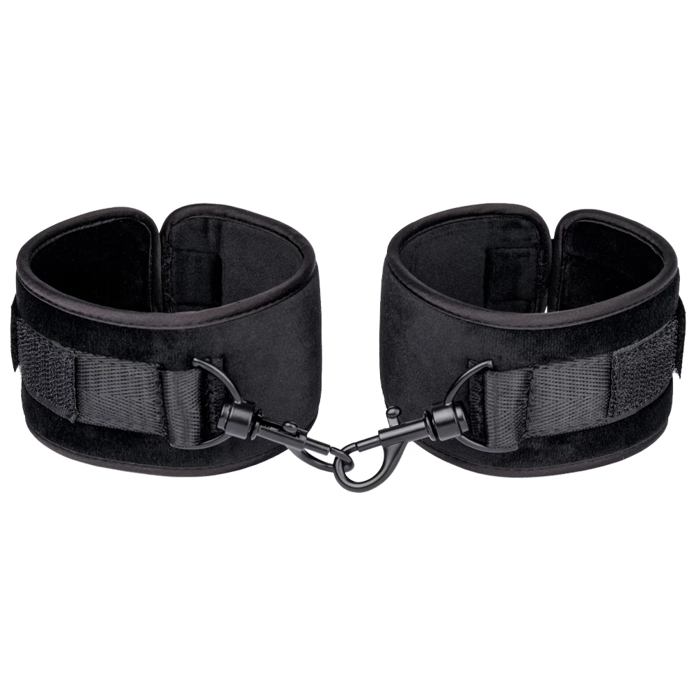 Dark Vows Black Velvet Ankle Cuffs