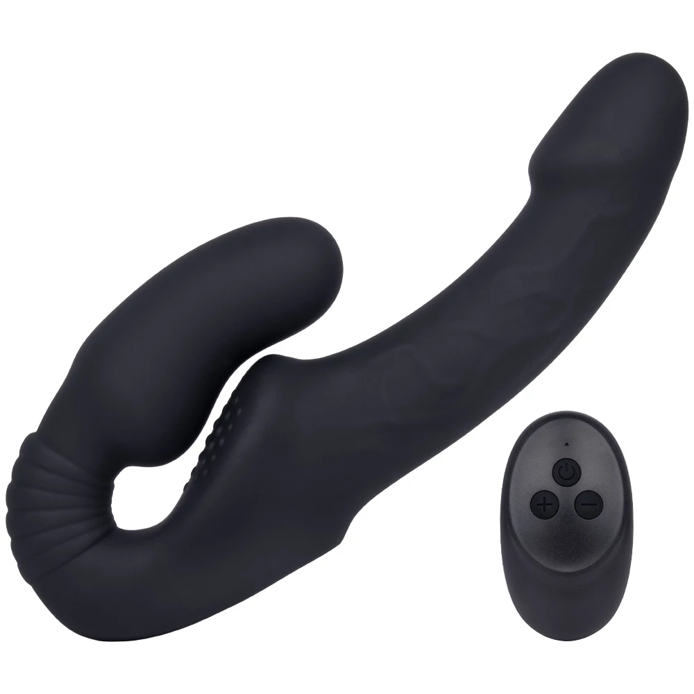 The Joyrider Remote 10-Speed Vibrating Strapless Strap-On