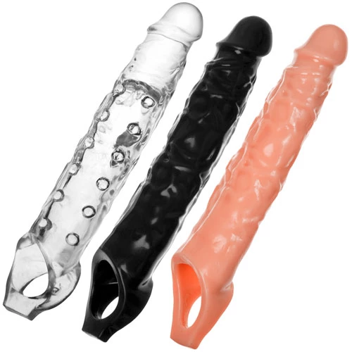 Vortex 3 Inch Penis Extension Sleeve With Ball Ring