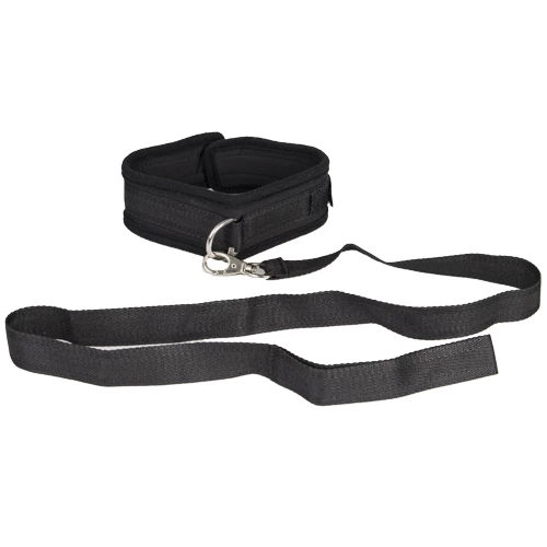 Command Black Soft Velcro Collar With Leash