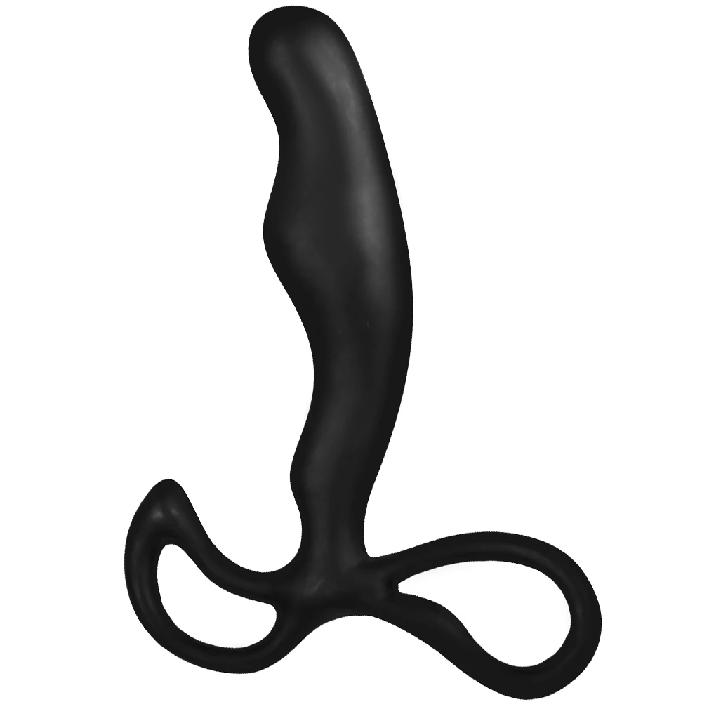 Pro-Excite Black Silicone Prostate Massager - 5 Inch