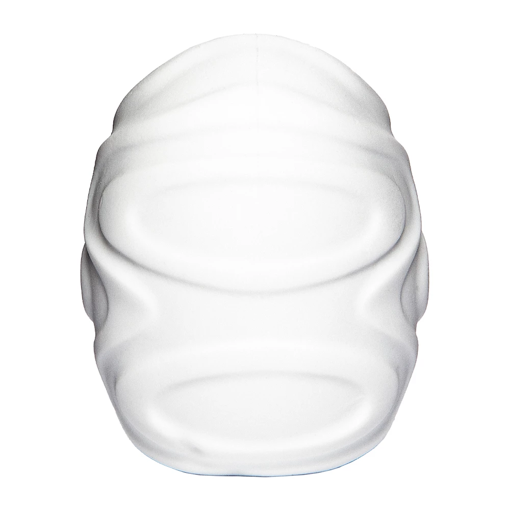 White Wave Dual-Sided Textured Super-Stretchy Masturbator