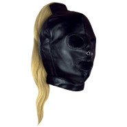 Ouch! Xtreme Open Mouth & Eyes Hood with Blonde Ponytail