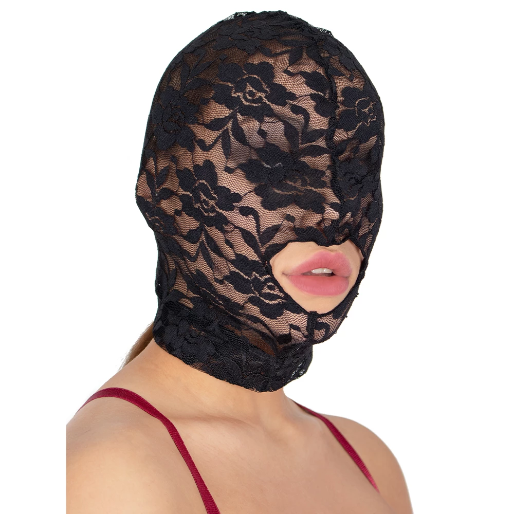 Bondara Lace Open Mouth Deprivation Hood