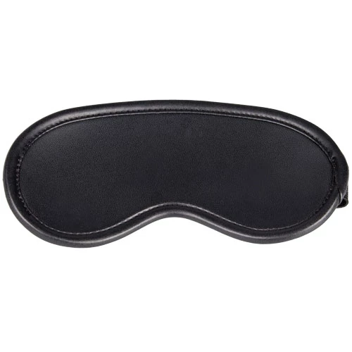 Dark Secret - Black Faux Leather & Elasticated Blindfold