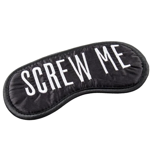 Screw Me Black Eye Mask
