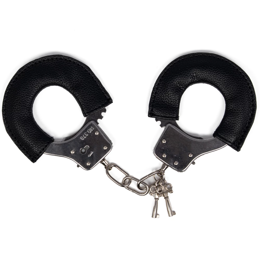 Cuffing Season Black Wrapped Metal Handcuffs