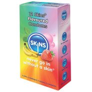 Skins Assorted Flavour Condoms - 12 Pack