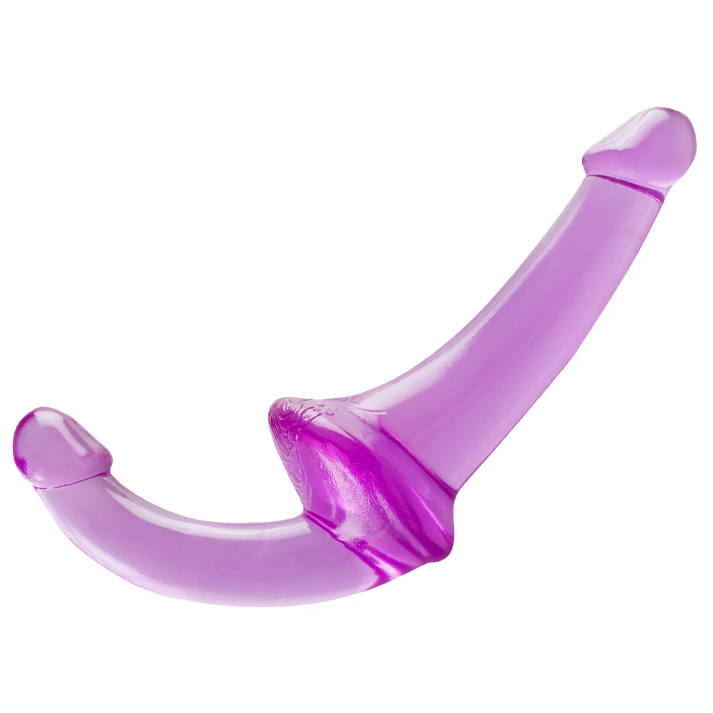 Crystal Clear Curveball Double Ended Dildo - 9 Inch
