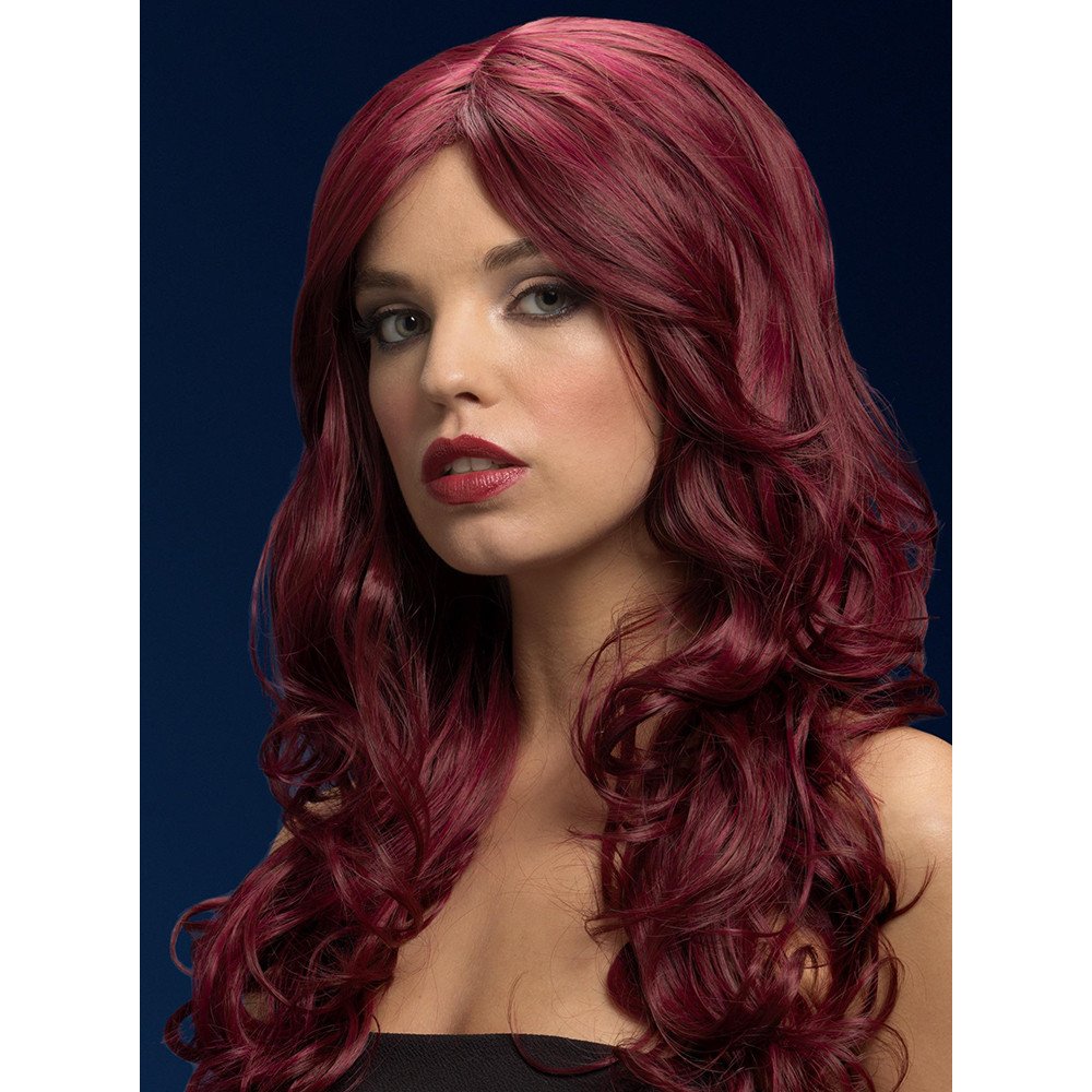 Fever Nicole Red Cherry Long Wavy Wig - 26 Inch
