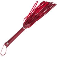 Bondara Red Faux Leather Flogger - 17.5 Inch