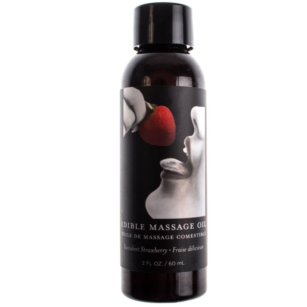 Earthly Body Strawberry Edible Massage Oil - 60ml