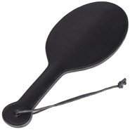 Bondara Black Faux Leather Paddle - 12 Inch