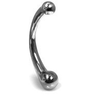 Hot Hardware Stainless Steel Curved Dildo - 8 Inch