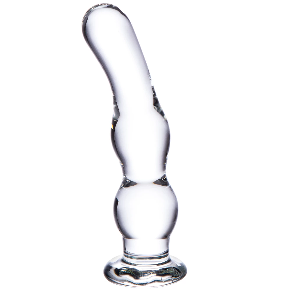 Aura Deep-Spotter Curved Glass Dildo - 5 Inch