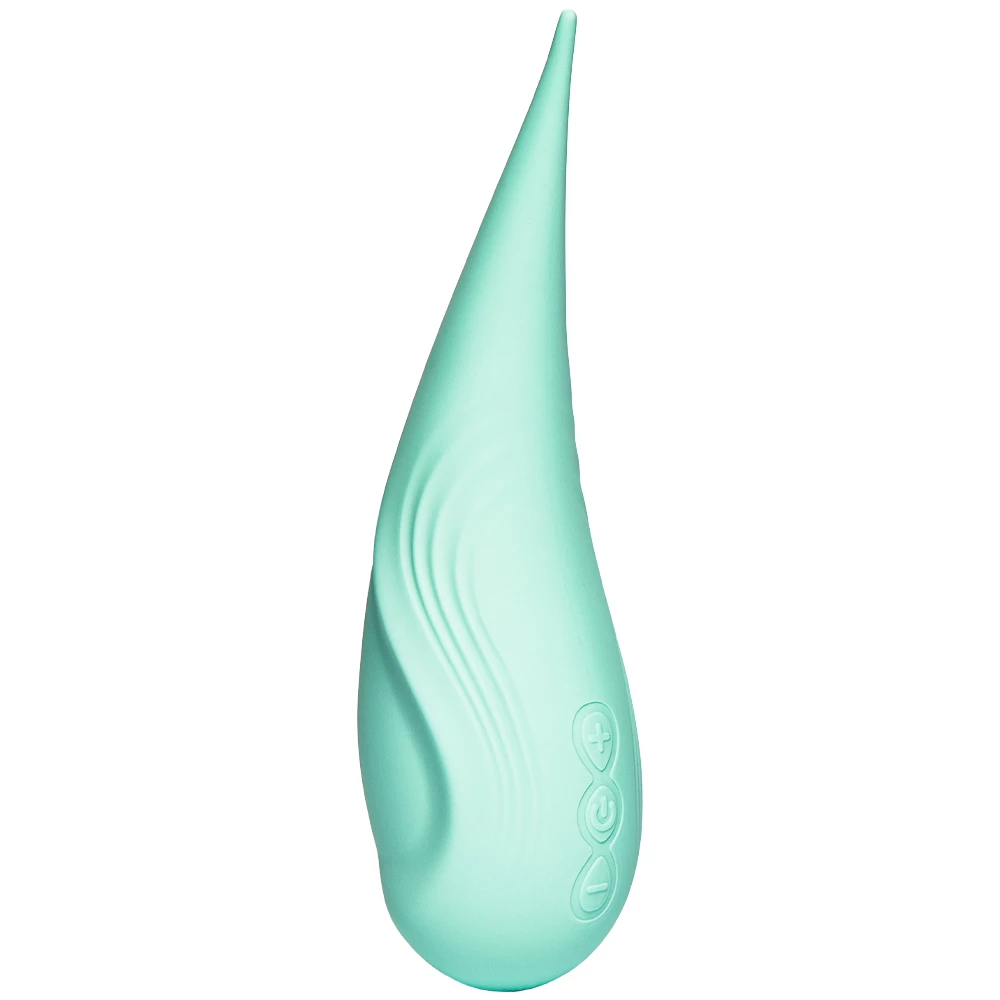 Dew Drop Mint Silicone 15-Speed Clitoral Vibrator