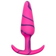 Mon Amour Pink Marble Silicone Butt Plug - 4, 4.8, or 5.8 Inch