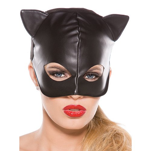 Bad Kitty Leather Look Cat Mask