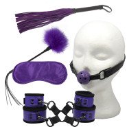 Bondara Purple Tie and Tease 5 Piece Bondage Set