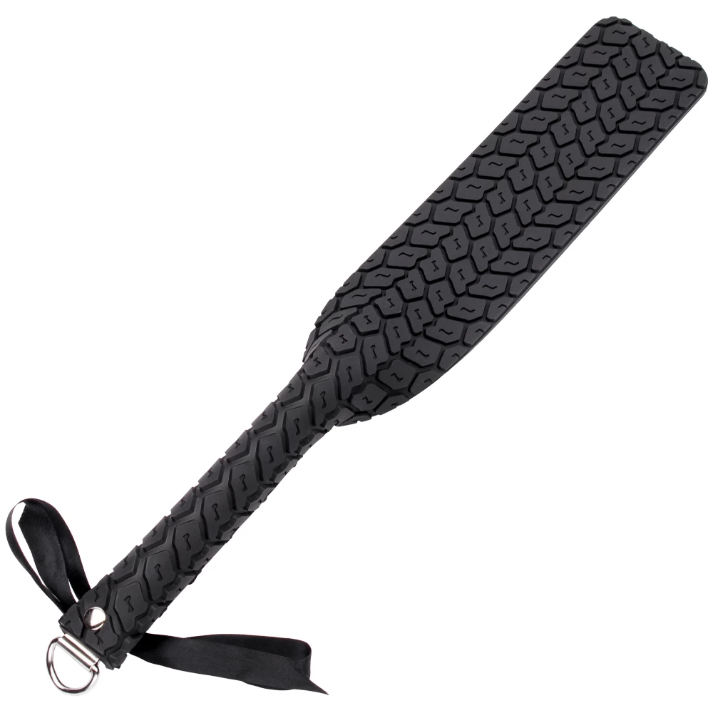 Sei Mio Tread Carefully Rubber Tyre Spanking Paddle - 15 Inch