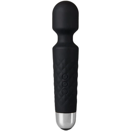Deep Velocity Black Rechargeable Wand Vibrator